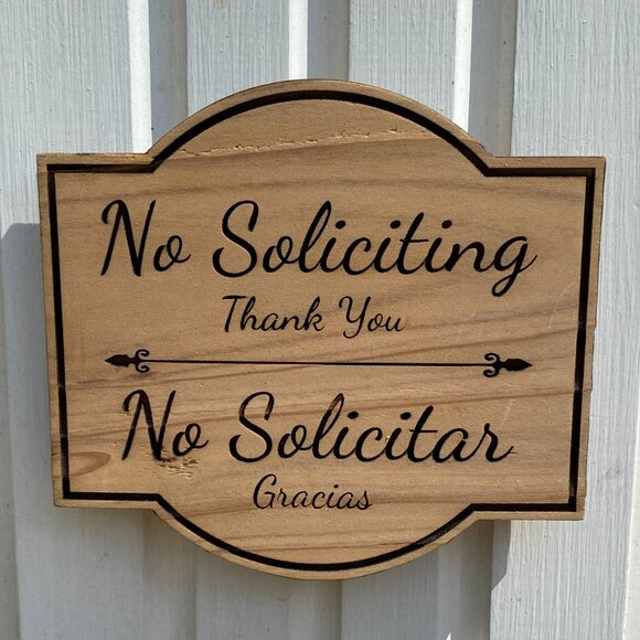 Elegant no soliciting sign - Picture 1 of 2